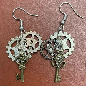 Dangle Mismatch Steampunk Earrings